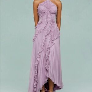 Elegant Lavender One-Shoulder Dress